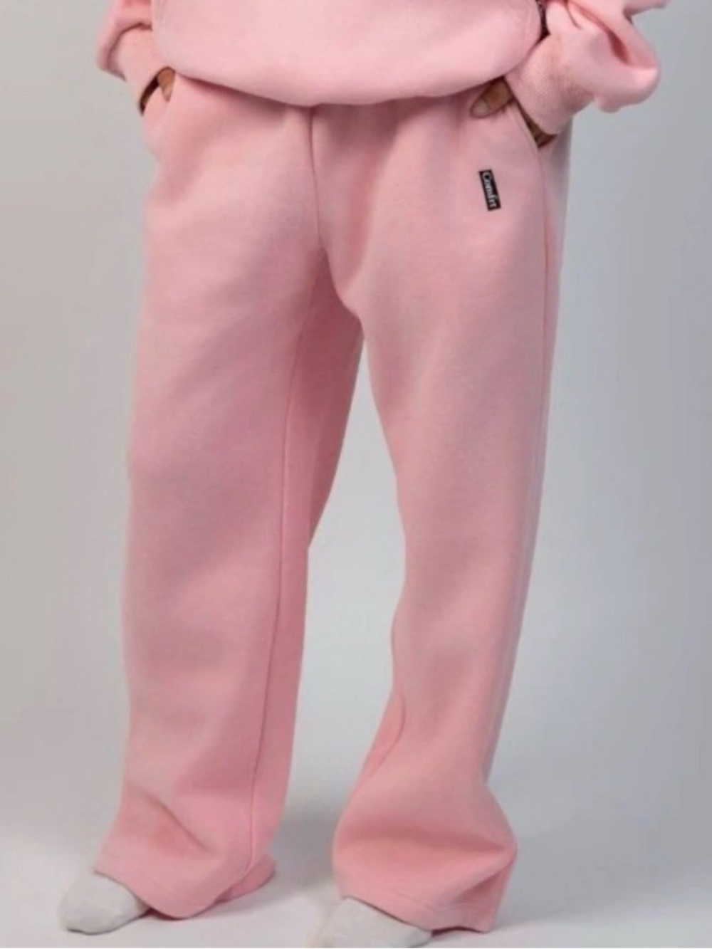 Comfrt Love Straight Leg Sweatpants Petal Pink Sz S - Picture 6 of 6